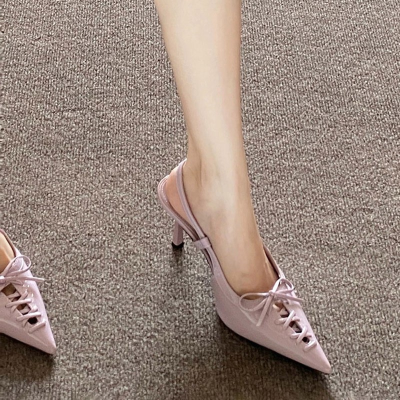 Sandal Strappy Heeled - Europese stijl spitse pumps met dunne