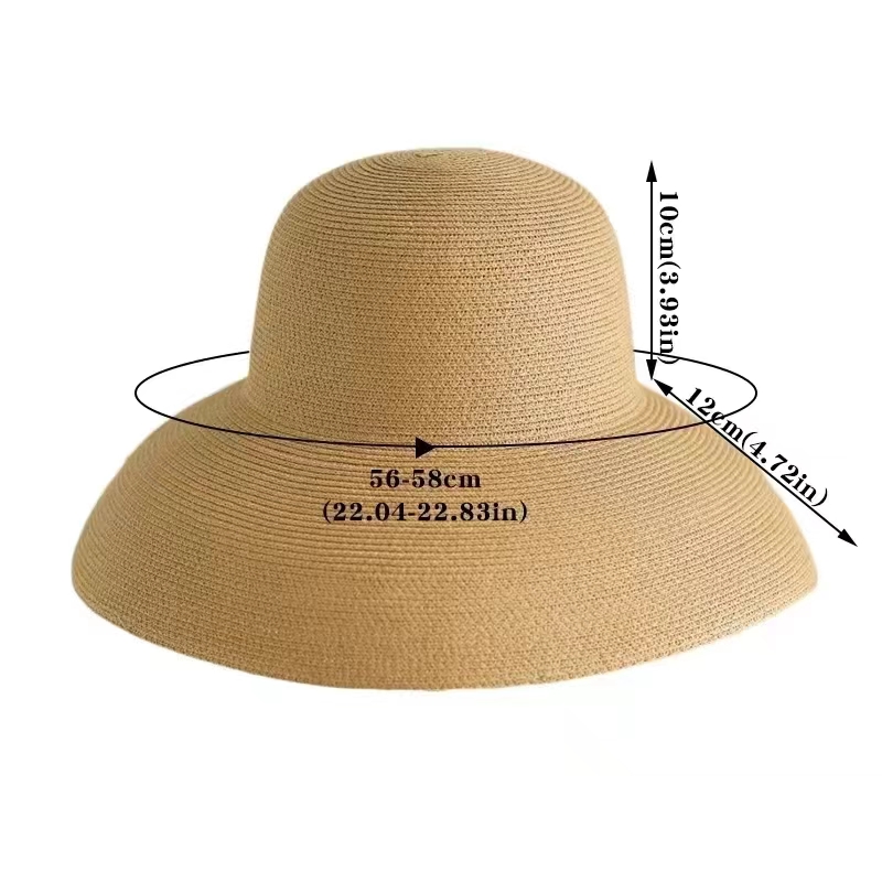 Hat Floppy Wide - Floppy brede rand zomer strand strohoed