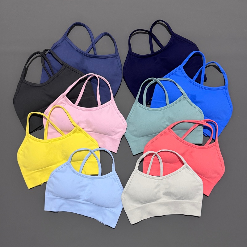 Crop Top Crochet - Histello Backless Sportbeha Dames Naadloze Yoga