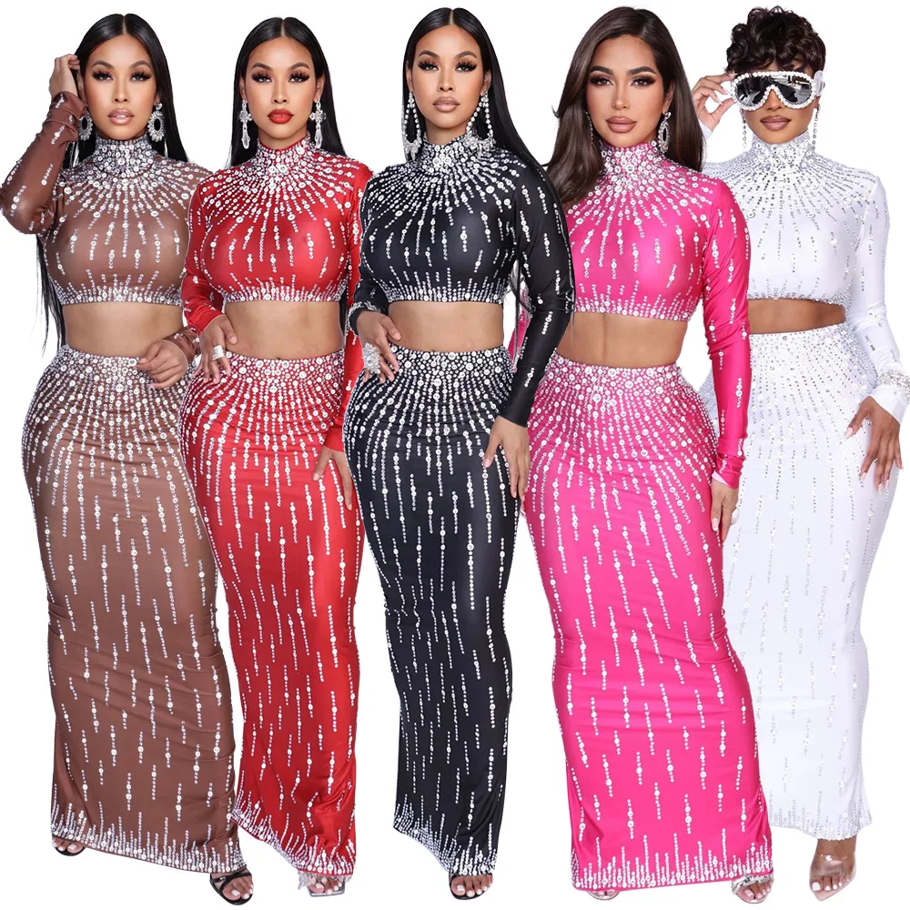 Vrouwen Set Straat Lange Mouw  - Crop Top Crochet recensie en prijs