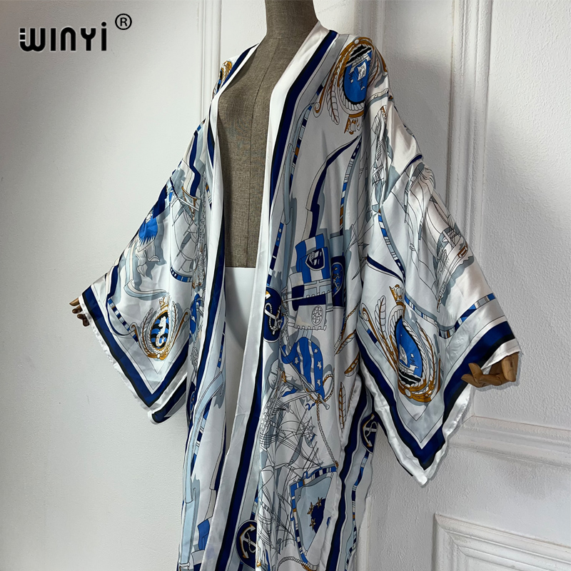 WINYI kimono zomerkaftan stran - Cover Up Kaftan recensie en prijs