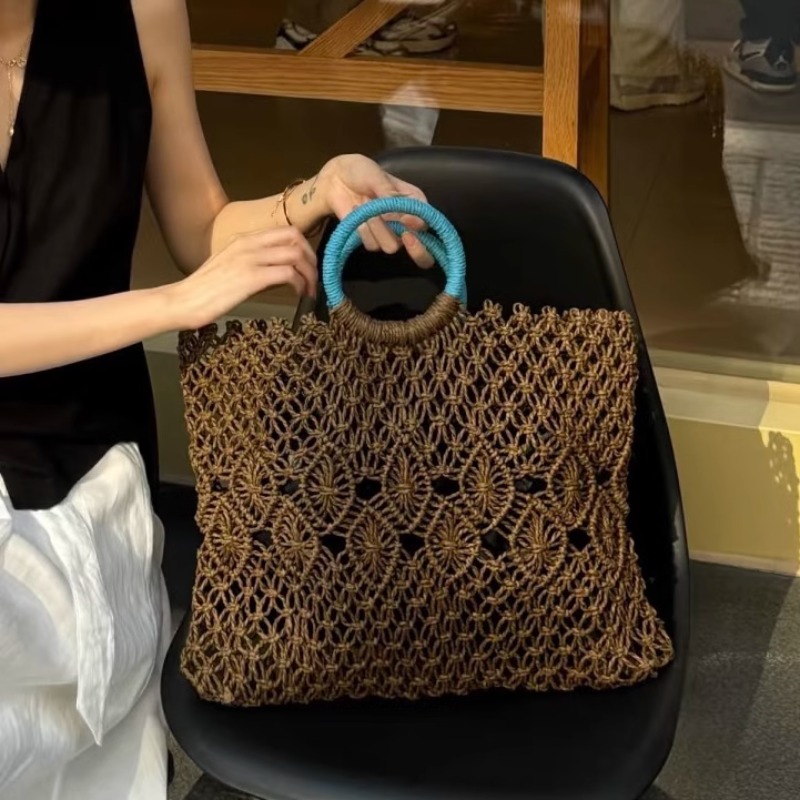 Boho geweven stro draagtas voo - Tote Bag Beach recensie en prijs