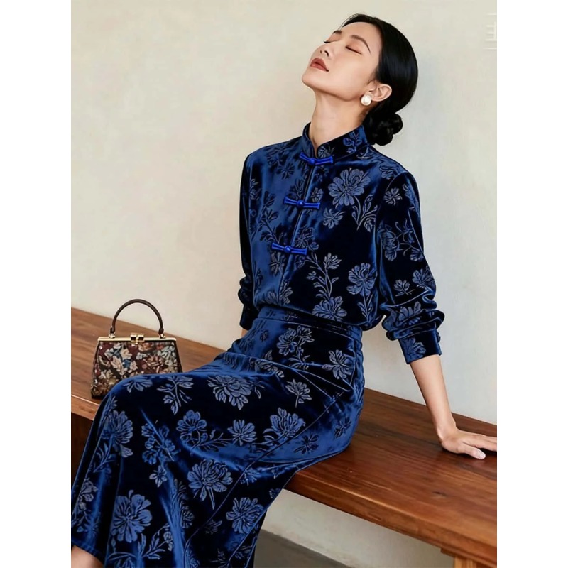 Dames Nieuwe Chinese Stijl Flu - Midi Skirt Floral recensie en prijs