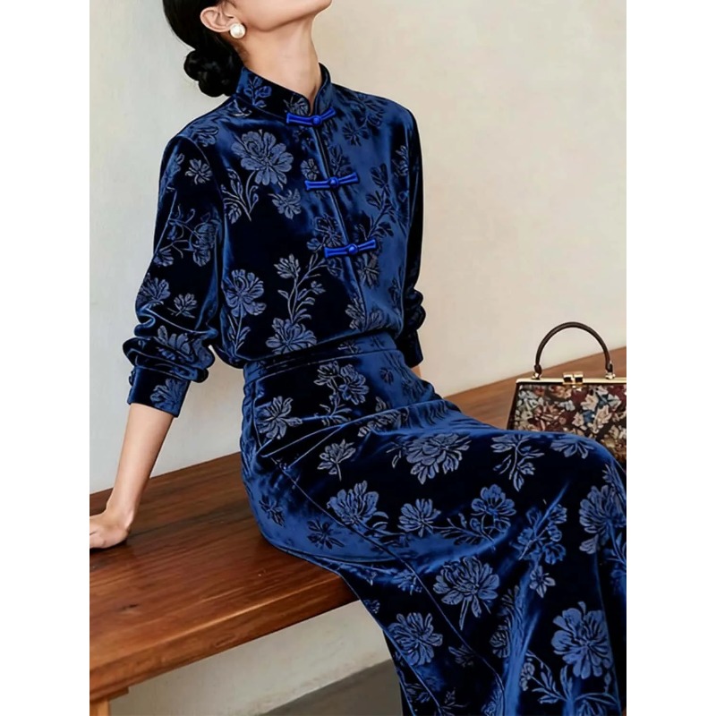 Dames Nieuwe Chinese Stijl Flu - Midi Skirt Floral recensie en prijs