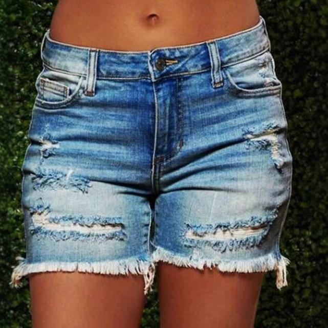 OL Commute Style Dames gescheu - Shorts Denim Frayed recensie en prijs