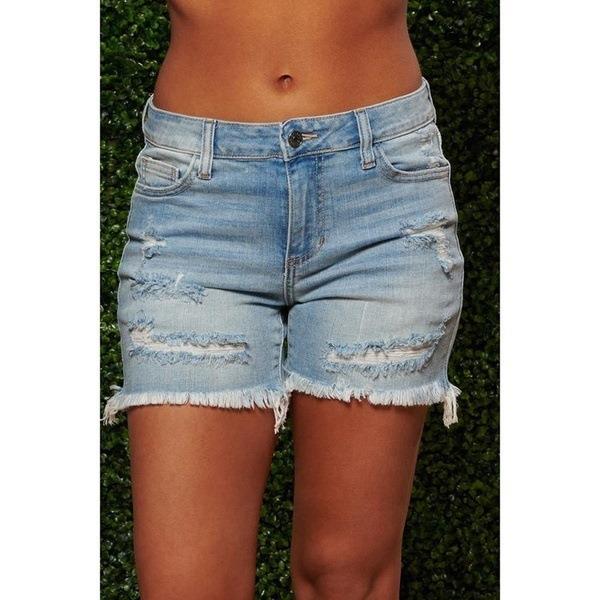 OL Commute Style Dames gescheu - Shorts Denim Frayed recensie en prijs