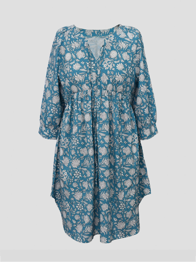 Grote maten damesjurk in bohem - Romper Floral Print recensie en prijs