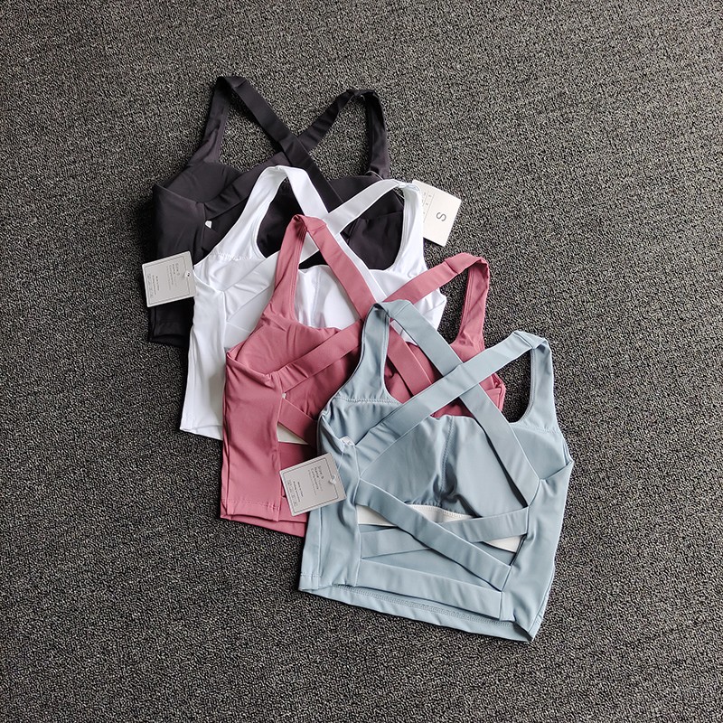 Sportbeha voor dames, push-up, - Bralette Triangle Set recensie en prijs