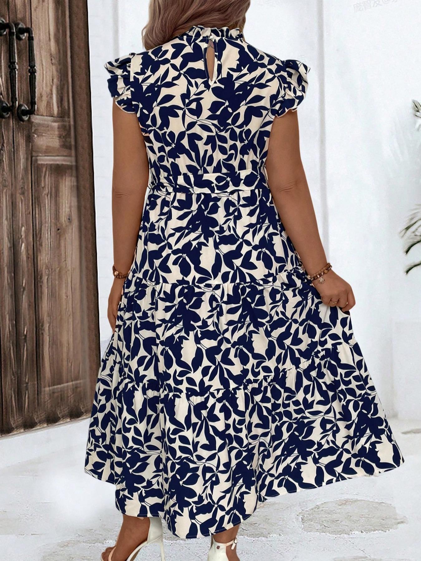 Plus size bloemenprint ruches  - Romper Floral Print recensie en prijs