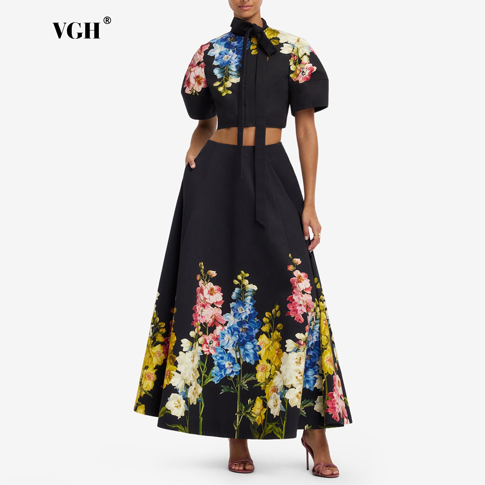 VGH Elegante Bloemendruk Tweed - Midi Skirt Floral recensie en prijs